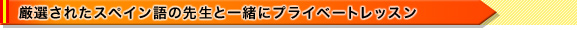  厳選されたスペイン語の先生と一緒にプライベートレッスン 